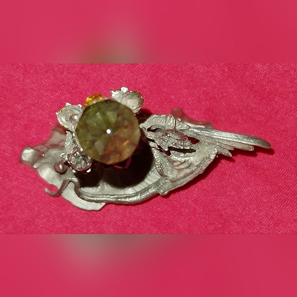 Vintage 1986 Perth Pewter Dragons Castle Figurine w/ Crystals 4.5" x 3" - Picture 6 of 7